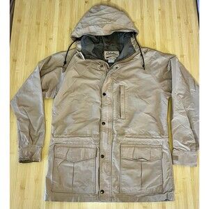 Vintage CABELA'S Gortex Hunting Jacket Hooded Parka Coat USA Sz Medium